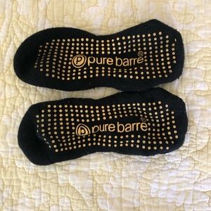 Pure Barre Grip Socks - Yellow & Blue - Medium